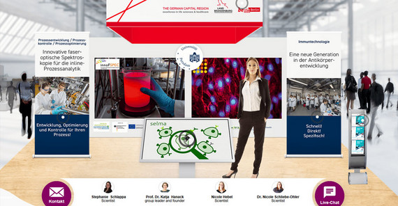 unipotsdam's tweet photo. Wissenschaft online präsentieren – Potsdamer Forscherinnen waren auf der „analytica“ 2020 dabei: https://t.co/F9sl5pTIBi

#UniPotsdam #Forschung #Biologie #Biochemie #Chemie #Biotechnologie #Labortechnik  #analytica2020 #analyticavirtual @analyticaFair

Foto: Potsdam Transfer https://t.co/sZ3jW2U8UG