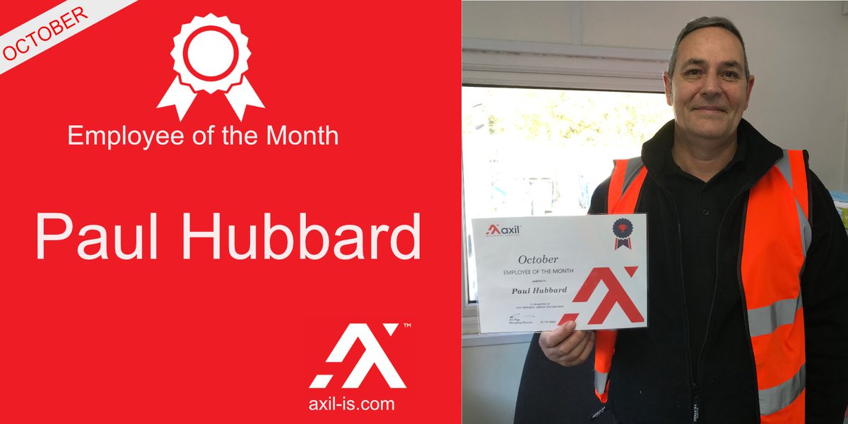 Axil_IS's tweet photo. 𝗘𝗺𝗽𝗹𝗼𝘆𝗲𝗲 𝗼𝗳 𝘁𝗵𝗲 𝗺𝗼𝗻𝘁𝗵🏆Paul has worked long hours visiting sites to ensure they run seamlessly. He goes above &amp; beyond offering help and works with a sense of humour &amp; a smile. A credit to @Axil_IS #employeeofthemonth #axilintegratedservices #wastemanagement https://t.co/0q6sWhxwIO