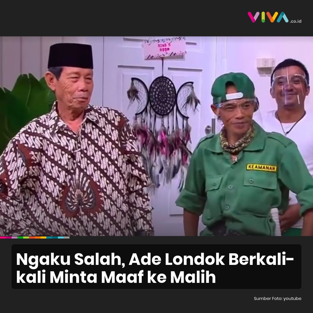VIVAcoid's tweet photo. Nama Ade Londok, akhir-akhir ini ramai diperbincangkan di media sosial. Ade diperbincangkan karena tingkahnya kepada komedian senior yakni Malih yang dianggap tidak sopan.
https://t.co/73RHefRXYh
#vivacoid #mangade #mangoleh #adlondok #viral #malih #pelawak #komedi #viral https://t.co/ChF46JWzzl