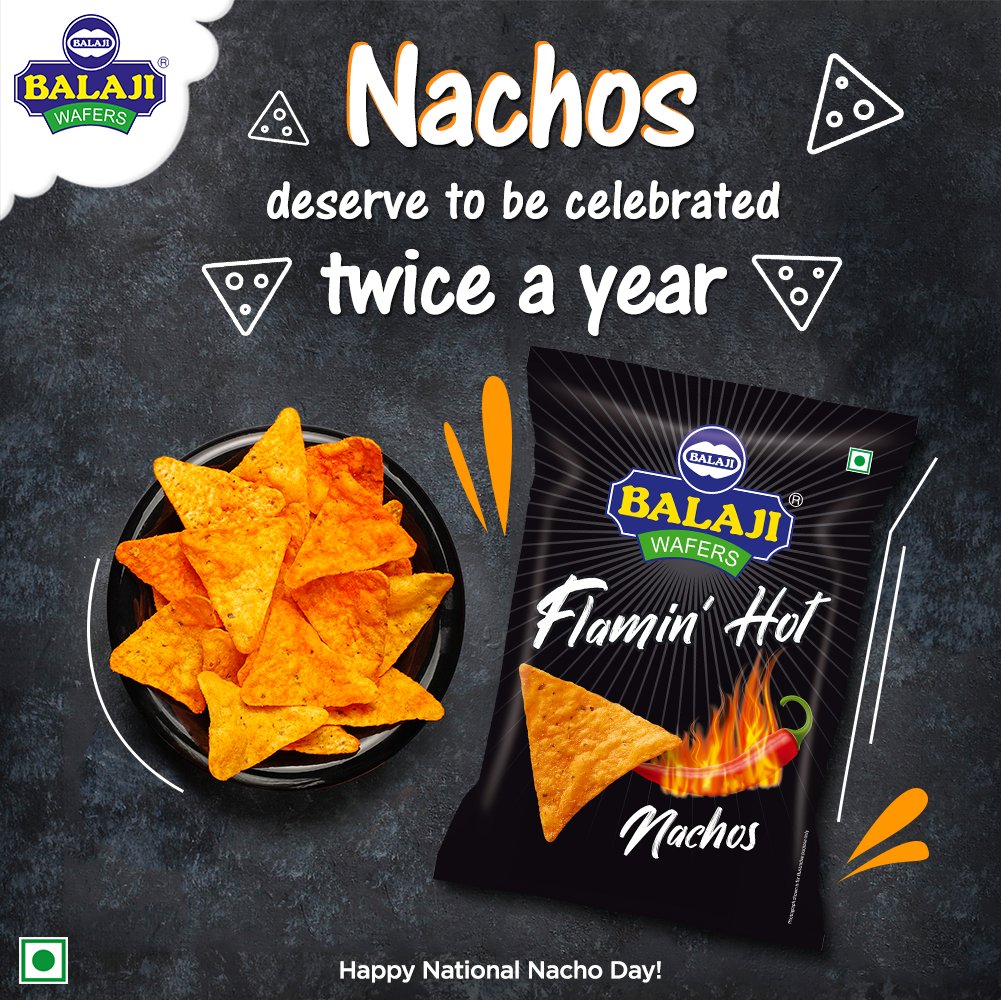 Happy Nachos Day, again😋
.
.
#nachos #chillicheese #flaminghot #tomatosalsa #nachosday2020 #internationalnachoday #getsnacking #cheesechilli #cheese #nachos #waferszyaadaflavourswahwah #balajiwafers #snacks #justonemore #cravings #bestsnacks #hungerpangs #chips #wafers #balaji