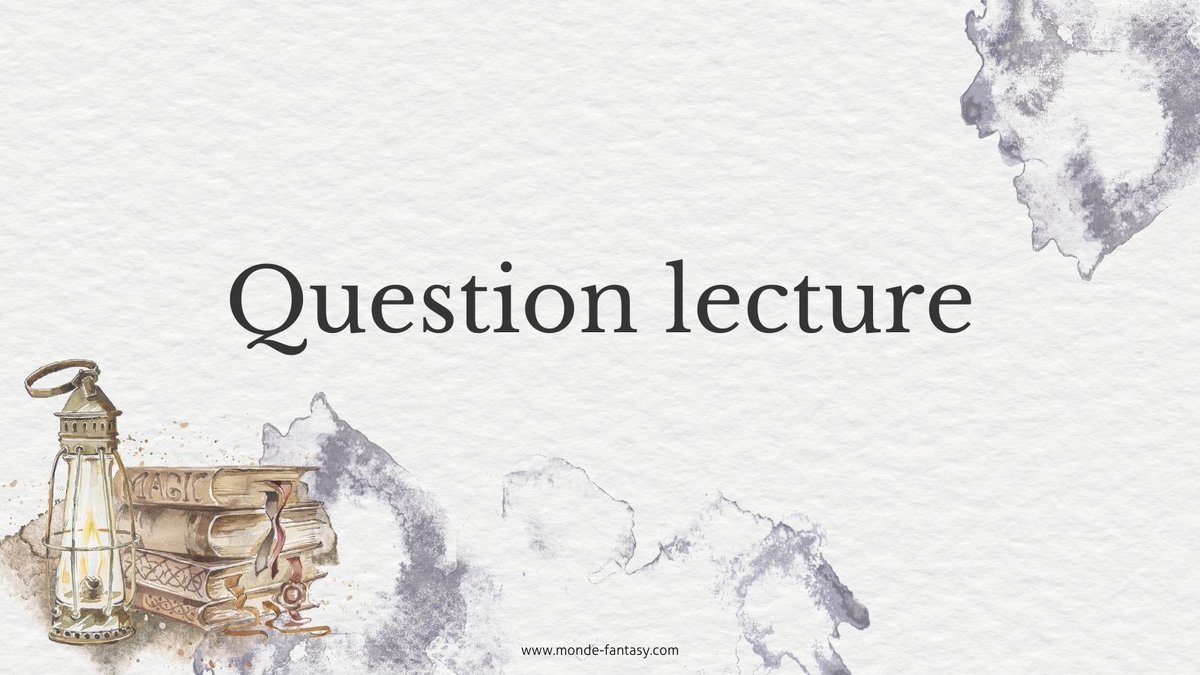 MondeFantasy's tweet photo. [#QuestionLecture] Pour vous, quels sont les ingrédients indispensables d’un bon roman ?

#VendrediLecture #Lecture #Qualité https://t.co/WAD8vuQ9kb