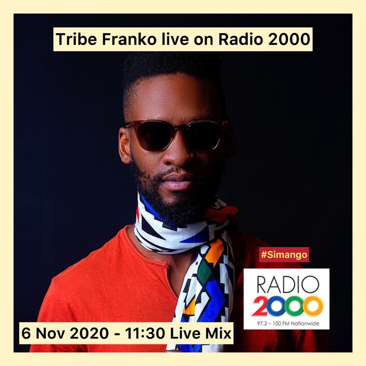 lonerlihle__'s tweet photo. Join us today with Tribe Franko live on @Radio2000ZA at 11:30,make sure you don’t miss this live mix 💃💃🔥 #simango #BetterTogether https://t.co/rjzdkjuJKb