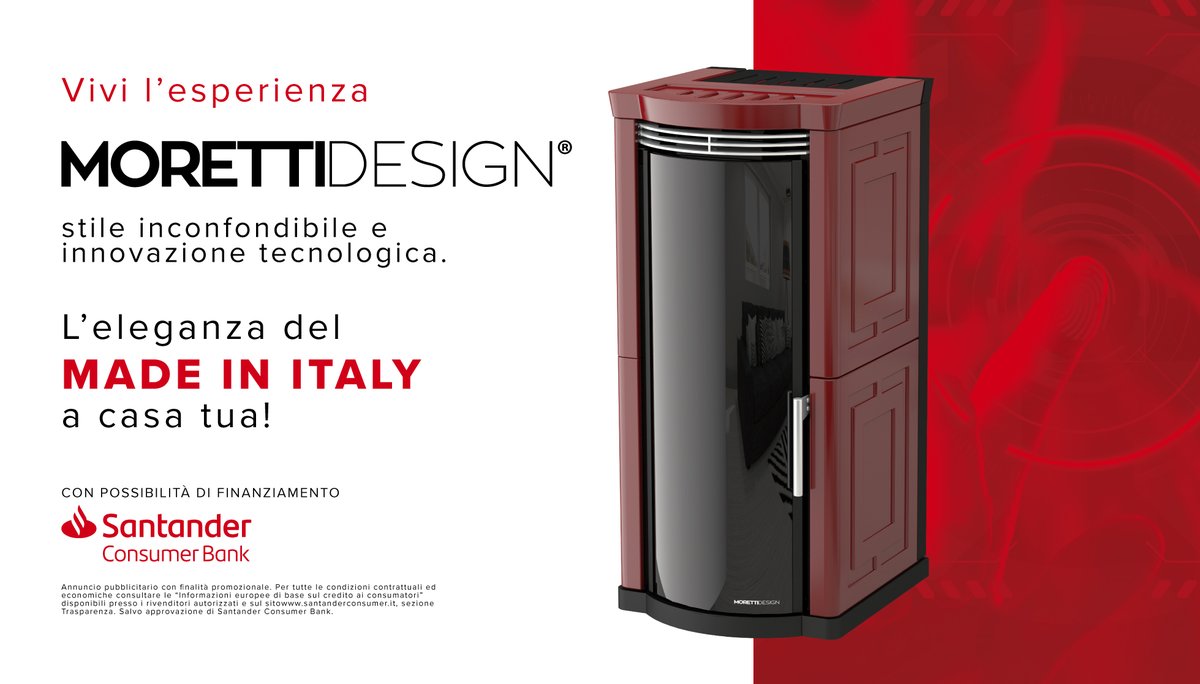 morettidesign's tweet photo. Porta lo stile e l'eleganza dei dispositivi Moretti Design a casa tua! ✨

Grazie ai finanziamenti Santander Consumer Bank è possibile regalarsi un dispositivo dal design esclusivo, pensato per rendere unica ogni tipologia di abitazione. 

Scopri di più su https://t.co/Cz3rYf4s78 https://t.co/WgSXB4Kq3z