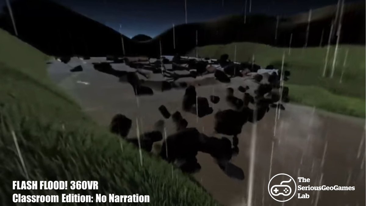 SeriousGeoGames's tweet photo. It's #FlashFloodFriday and again we're in lockdown.
Did you know you can try our Flash Flood! VR activity at home or in the classroom? Find out how
https://t.co/4kChjd6YAx
#Teacher #GeographyTeacher #Geography #Resources #SciComm #FloodAware https://t.co/Jx6zFicSM6