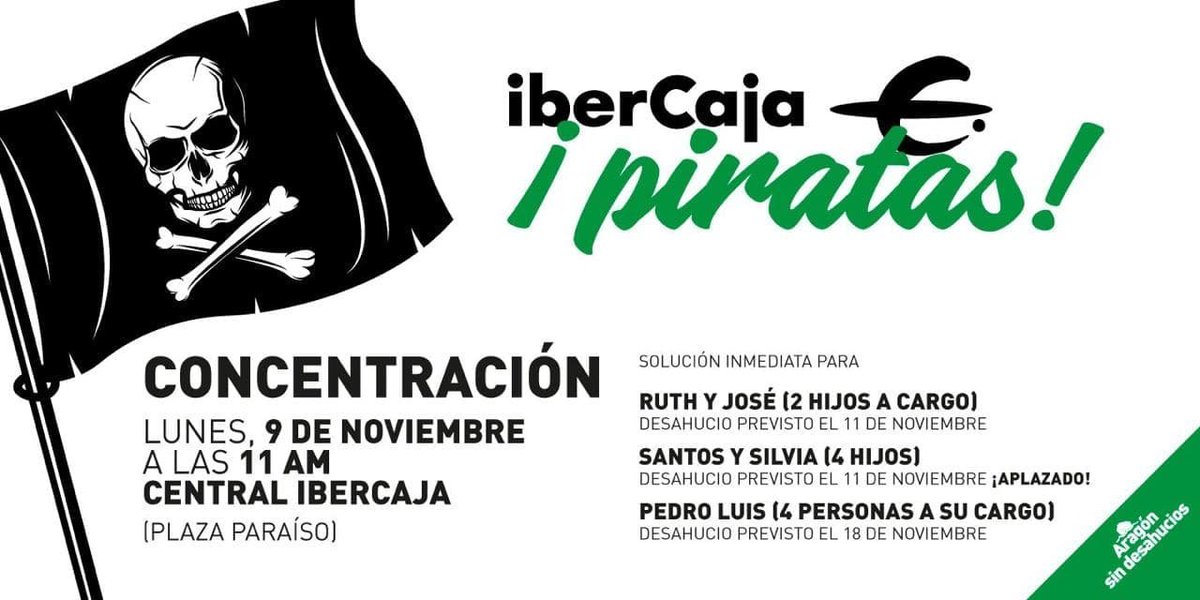 zaragozaencomun's tweet photo. #AragónSinDesahucios
Los hogares no son negocios. https://t.co/qOwntIWcse