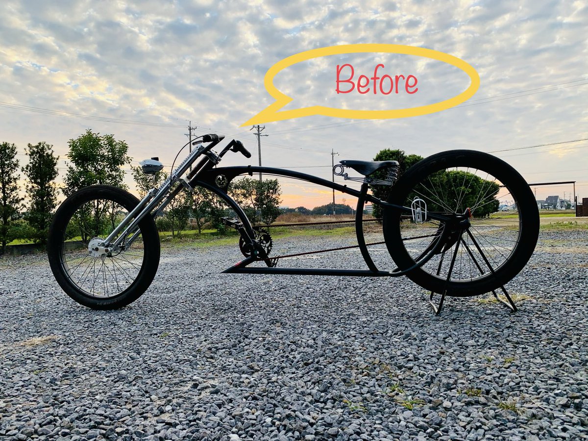 romesama_'s tweet photo. " Ruff Cycles Smyinz "
ロボハンから少しながめのアタックバーハンドルに変更♪
シフトケーブルがギリギリになったけど、いい感じのハンドルだ😍

#RuffCycles
#CustomBicycle
#CustomCruiser
#StretchCruiser
#ビーチクルーザー https://t.co/xDlfKXK0R5
