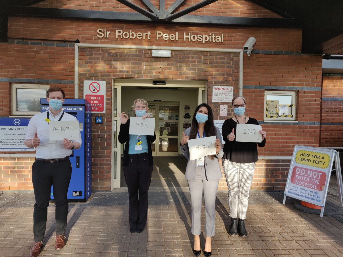 Emmajsalt's tweet photo. We're at the end of the 1st week of our new Tamworth FCP MSK hub- hopefully a first of many for @UHDBTrust. We have learned and laughed despite a few tech hitches. Well done to @jankidattani @loneodgaard and @DawsonCallan for a super strong start! @UHDBAHPs @Derby_LEAD @UHDB_Jobs https://t.co/62EyXG1mXR