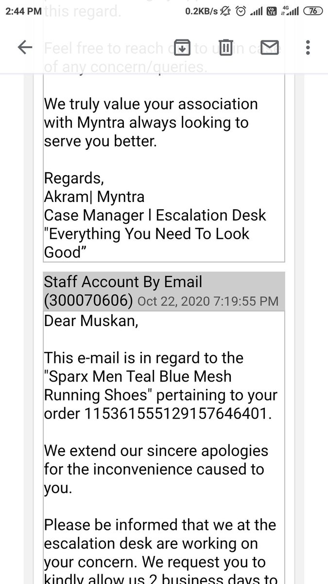MMittal07's tweet photo. @MyntraSupport https://t.co/sOJawbxOT6