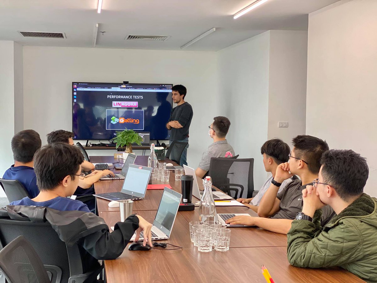 LinViet's tweet photo. Workshop: Performance Testing with Gatling by Benoit Tellier, Java Team Leader is happening with the participation of French and Vietnamese tech team.
#gatling #performancetesting #testing #opensource #workshop #linagoravietnam https://t.co/dSMgvhBaWA