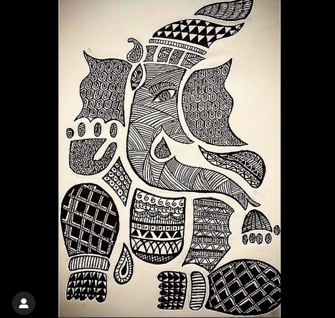 creassic2's tweet photo. “If we can learn anything from Lord Ganesha, it is: Be sincere and care no one in the line of duty.”
.
Done by: @tanisharathod4 
.
LIKE, SHARE AND COMMENT❤️❤️✌️
F// @creassic2 for more such creative content❤️❤️🙏
.
#iloveart #horrorart #youngartist #flowerart #artvin #musicartist https://t.co/QtPI1QCMI0