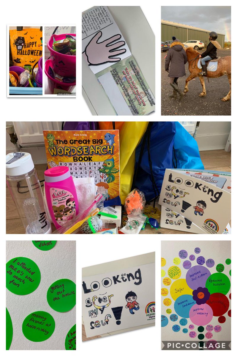 MonklandsWA's tweet photo. During the month of October we provided support to 127 women& 59 CYP
We provided Halloween goodie bags, outing to M&Ds,horse riding lessons weekly & provided families with “looking after myself “ health bags.
#improvingConfidence #reducingIsolation
#domesticabuseawareness https://t.co/PKnj9Eeoqc