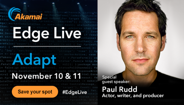 As a big Marvel fan I am really excited: Can a Marvel superhero defeat cyberattackers? Find out from “Ant-Man” himself, Paul Rudd, at #EdgeLive! <a href="/Akamai/">Akamai Technologies</a> bit.ly/3evCl6t
