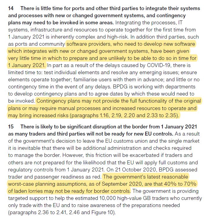 More broadly, it warns that there is just no enough time for business to integrate with new systems like GVMS and SmartFreight (now Check an HGV) that is supposed to regulating traffic into Kent. As always, Whitehall slow to understand real-world implementation of bright ideas/10