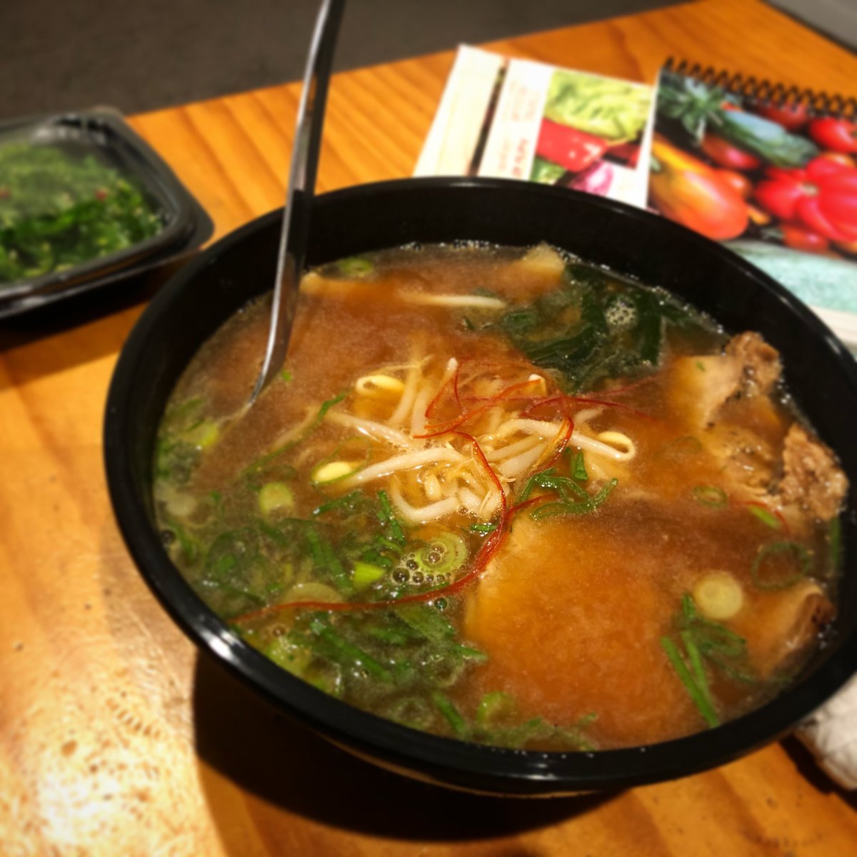 itchbay's tweet photo. Wait! There’s a Japanese place close to us? And they have ramen and udon and teriyaki and gyoza and curry?!
And they deliver!?
Look at this miso ramen! Omg so good. Eric’s udon was delicious also. As was everything else we ordered!
#japanesefood #fridaydinnerdate https://t.co/sCIdXlMbWP