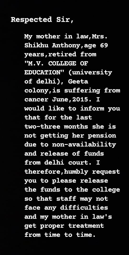 AnthonyKapila's tweet photo. To 
Hon'ble Chief minister 
Mr.@ArvindKejriwal 
Government of NCT , Delhi and 
Hon'ble Education Minister 
Mr.@msisodia . https://t.co/RVnptYRq6D