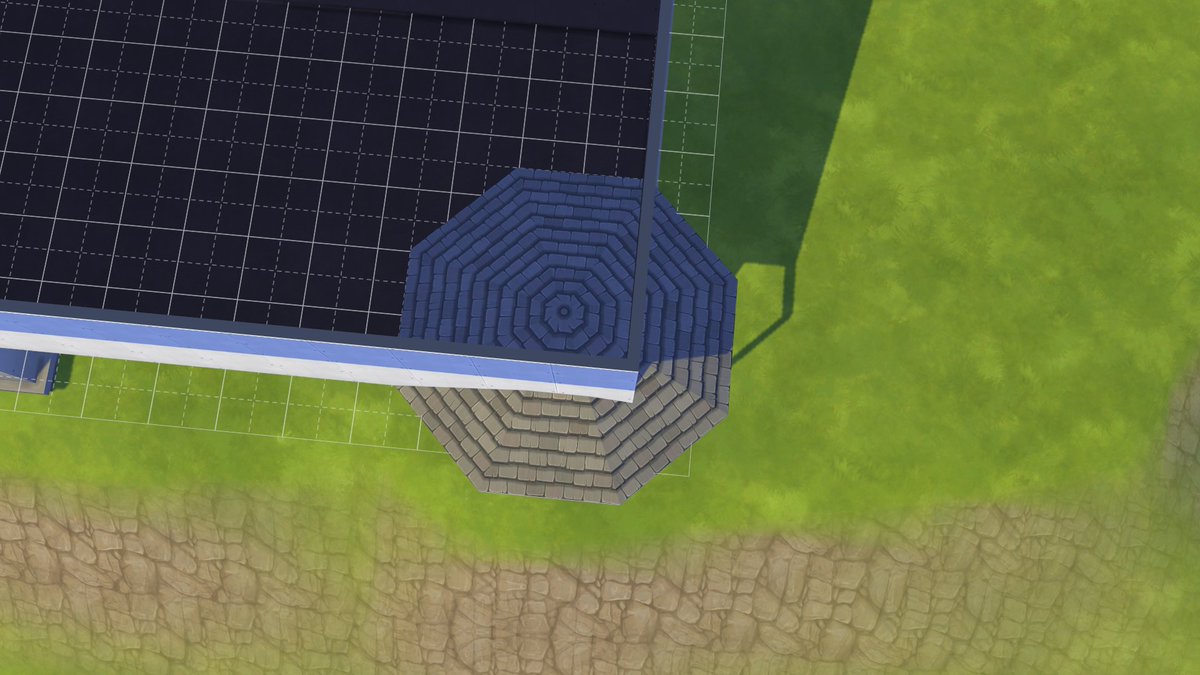 sims 3 floating foundation on roof