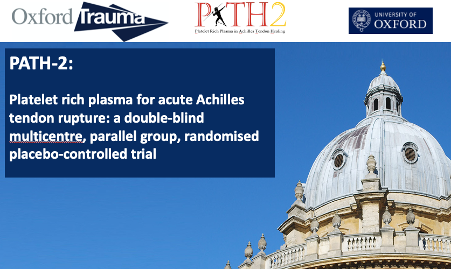 JosephAlsousou's tweet photo. Expect 2 years follow up soon
PATH-2 Trial was and still is a fantastic team effort and an excellent example of RCT in acute pragmatic settings
#path2 #medicalresearch #clinicalresearch #trauma #traumatherapy #prptherapy #prptreatment #plateletrichplasma #regenerativemedicine https://t.co/7hZmxWqBxV