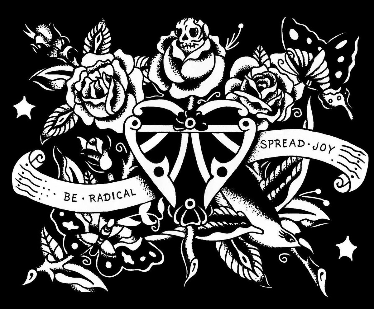 makethatatake's tweet photo. “Be Radical, Spread Joy” shirt update; there have been #COVID19 related delays but @No_Sweat have nailed it, @merchcentraluk is smashing the rest this weekend and all shirts/bundles will be despatched NEXT WEEK.

Thanks for yer patience and understanding, y’all rule.

✊️ https://t.co/1c7y1PECTb
