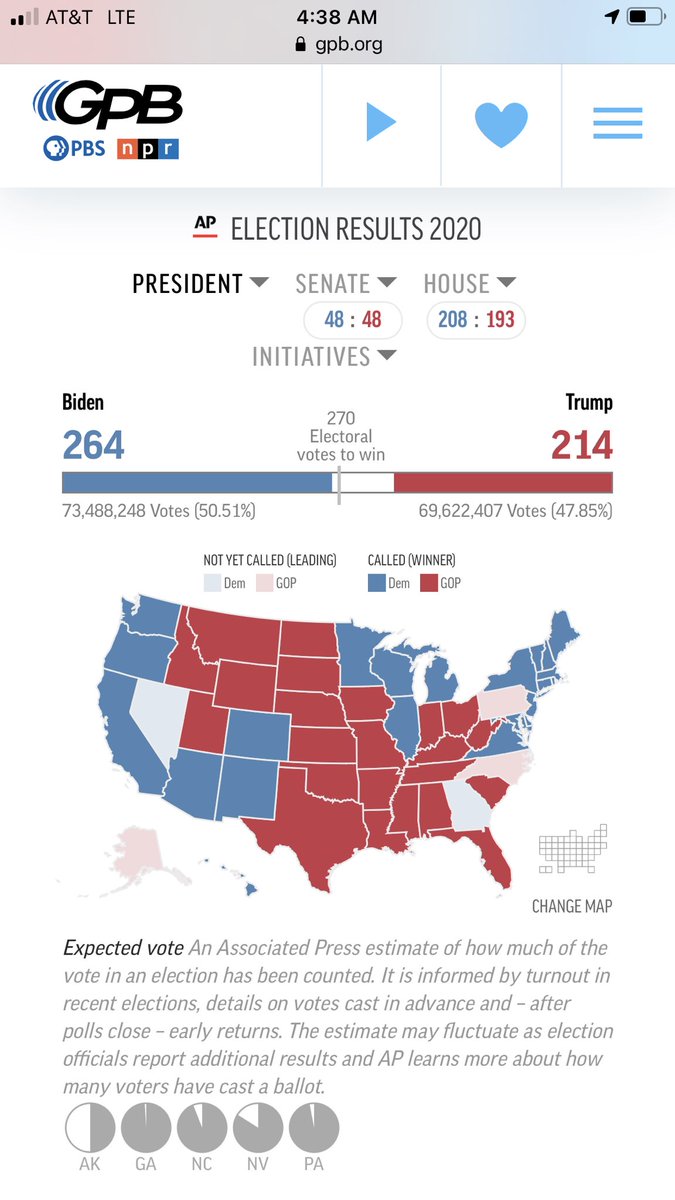 EllenEldridge27's tweet photo. @stphnfwlr @JoeBiden Georgia is light blue 😮 https://t.co/8AhNmAaHN7