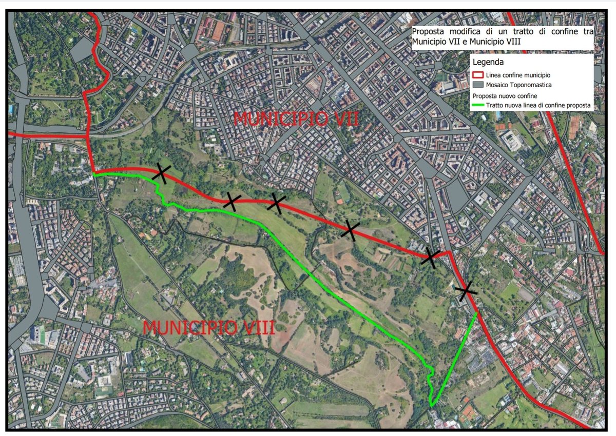 Ecco la proposta per individuare il #FiumeAlmone come il nuovo confine municipale all'interno Parco della Caffarella