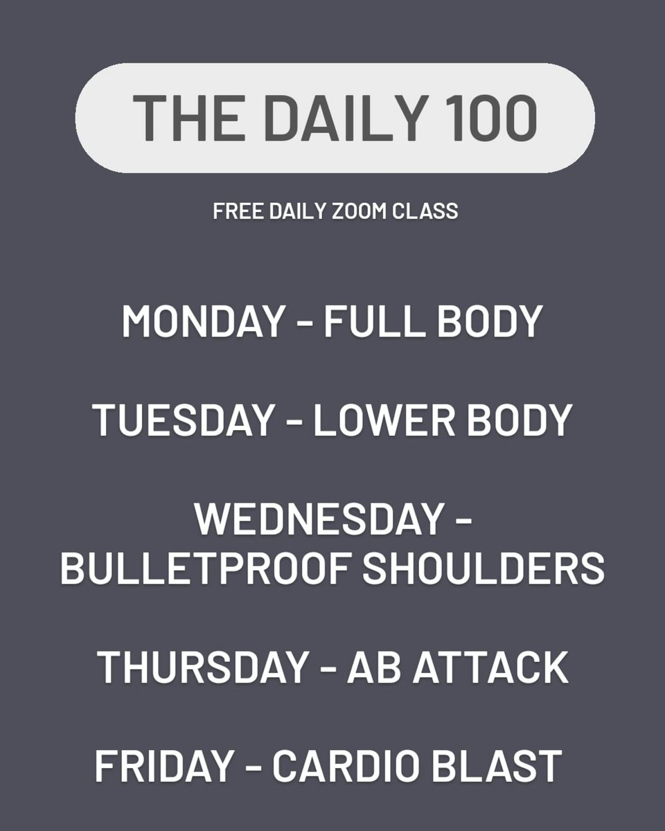 I'm doing a thing every weekday for #Lockdown2 keep on top of your #fitness with my #freeclass