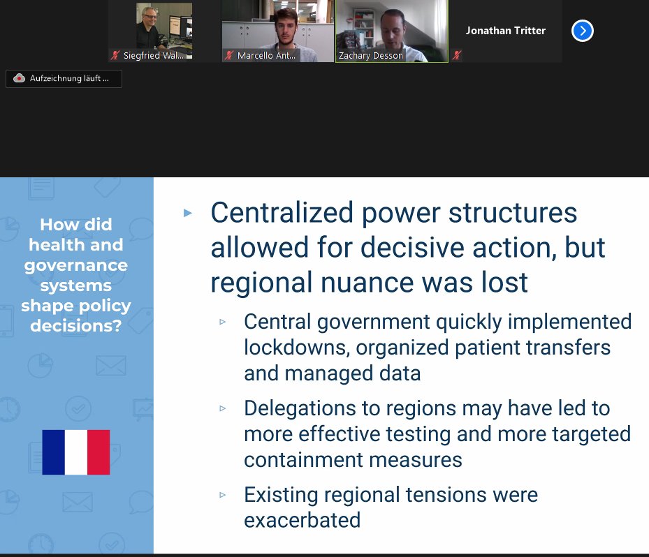 Siegfried_Walch's tweet photo. Thank you @AyFouda @MCI_Innsbruck and @dr_paolucci @Uni_Newcastle for the great covid19-lessons learned from all over the world.
Thx to Zachary #Desson for your comparison of France/Belgium/Canada
#local vs. #central management https://t.co/NZDedUIL4P