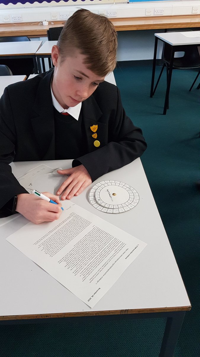 braesmaths's tweet photo. Our @YoungSTEMLeader group were #discovering the skills needed to be a crytographer in the @Cipher_Master #cipher_challenge Brilliant effort by all! @BraesHigh @Braes_STEM @BraesTech #braescreativity https://t.co/7zNFSGoCBp