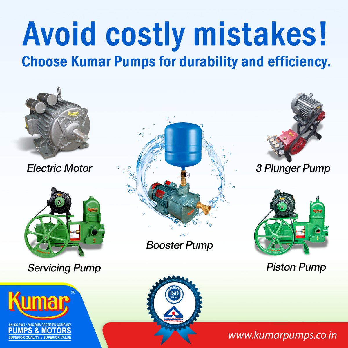 KumarPumps's tweet photo. #KumarPumps carry the reliable stamp of premier quality! Rust-proof, Corrosion-free, Lightweight, Highly efficient, Guaranteed performer, Long-lasting. Visit our website for more details: https://t.co/GWtgUnSrpN #Quality #Reliability #Efficiency https://t.co/M0l95hCqmT