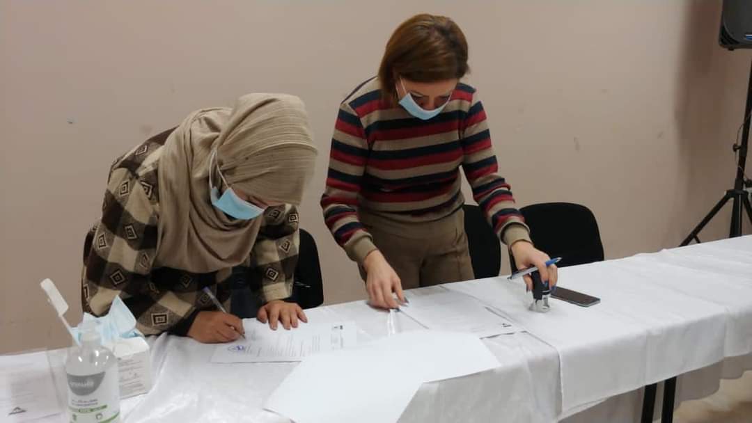 YWCAPalestine's tweet photo. The YWCA of Palestine, in partnership with Al Muntada, signed 6 agreements with a group of youth who have been given grants to implement initiatives to demand the adoption of the #FamilyProtectionBill within "Sawasia 2" joint program between UNDP/PAPP, UN Women, & UNICEF. https://t.co/ae7lpbQoXD