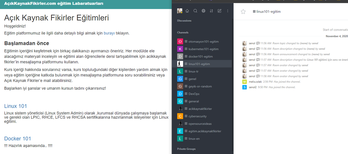 senolcolaks's tweet photo. Ücretsiz Linux eğitimimiz ve Topluluk mesajlaşma platformumuz yayında.
Bültenimize üye olarak bu olanaklardan ücretsiz faydalanabilirsiniz.
https://t.co/Flnd5JyWuw
#opensource #acikkaynakfikirler #opensourceideas #linux https://t.co/5qx1QtnnqH