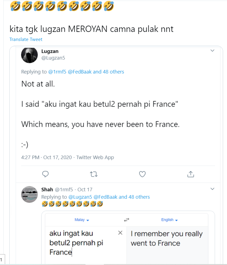 Shah On Twitter Google Translate Dh Bukti Fahaman English Lugzan Ke Laut Weeeeiiiiiiiiii Https T Co Mkuyyl7atd