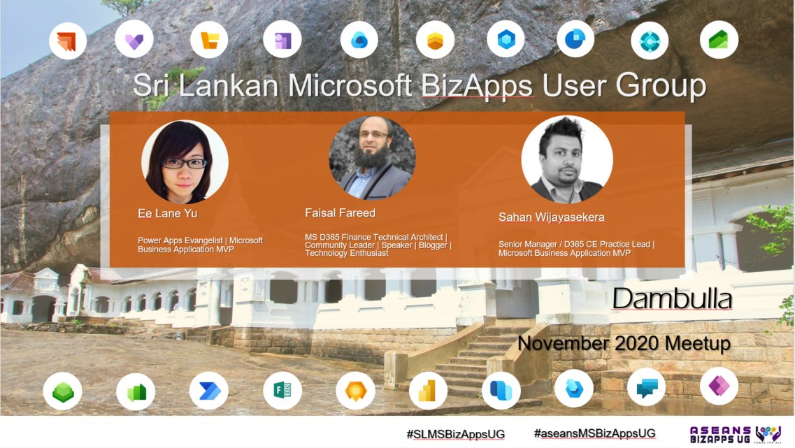 d365bits's tweet photo. In a hour we are starting 3 amazing sessions ready
@83_laney , @D365Blogger&amp; @FaisalFareed
 (Friday, November 6, 2020 4:30 PM to 6:30 PM GMT+5:30)

Join us  👇

https://t.co/rEO26oGCxw

#SLMSBizAppsUG #aseansMSBizAppsUG #Azure #PowerPlatform #D365FO #D365 #IOT https://t.co/PUDhhwforT