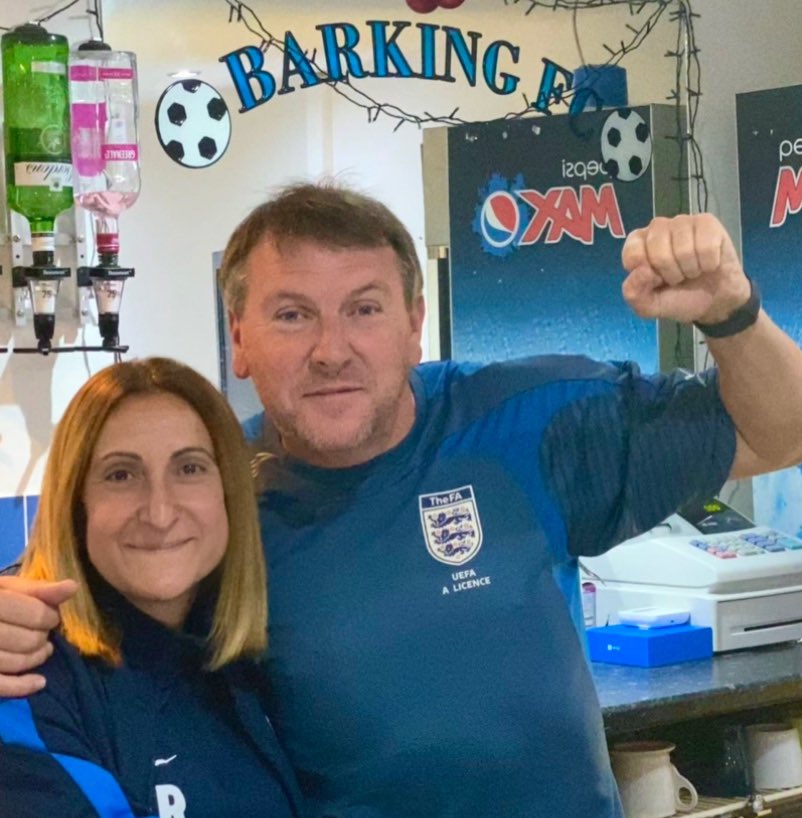 AJFootball5's tweet photo. Big Happy Birthday to our Chairman and great friend Rob O’Brien. Enjoy your day with your family and thank you for everything you do for us all, let’s hope next year we celebrate proper! Love Anna, Justin and all at Barking FC #Barkingfc #truelegent https://t.co/sHnskc3TQE