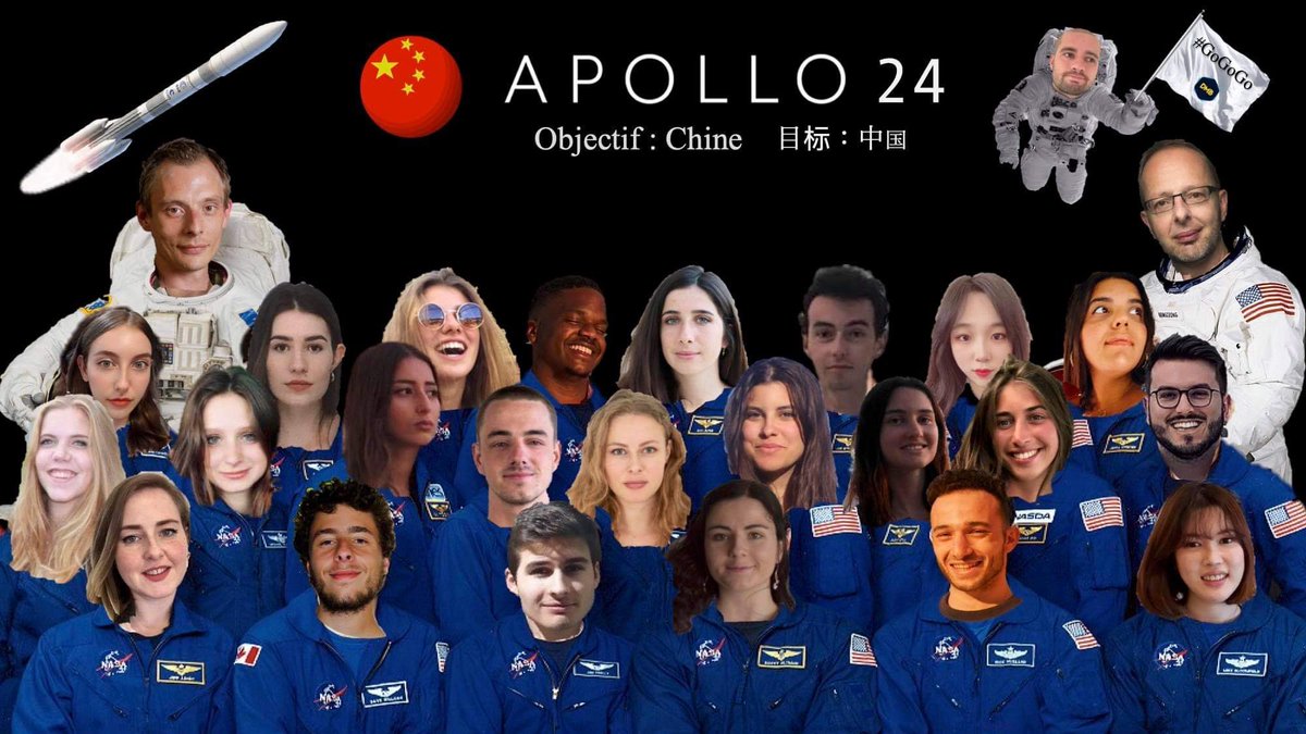 La team #Apollo24 du <a href="/MBADMB/">mbadmb</a> se lance enfin dans sa mission très spéciale! 
#Gogogo

( merci <a href="/Tomcannet/">Tom Cannet</a> pour le visu)