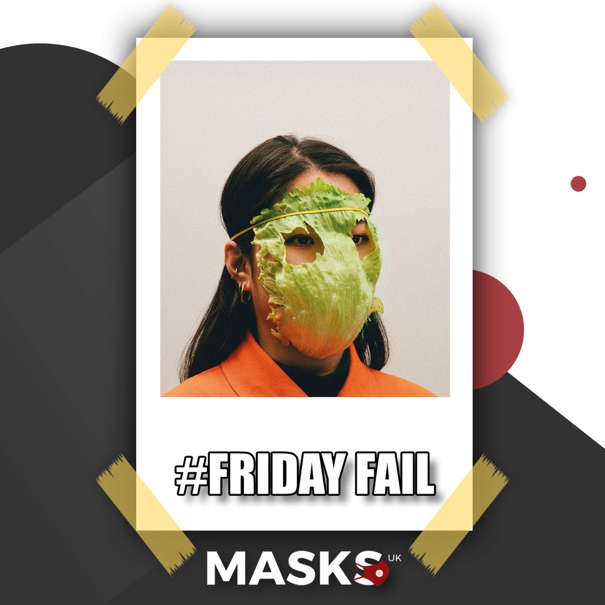 MasksukOfficial's tweet photo. #FridayFail 

Lettuce not be silly about this now guys... 😜 

Keep yourself protected &amp; buy yourself a MasksUK face covering with Nanotechnology! No filters required! 
  
What's the worst #FaceMaskFail you've seen? Comment below  👇

#SafeScienceStyle #MasksUK #WearAMask 😷 https://t.co/U1ADT6QNMM