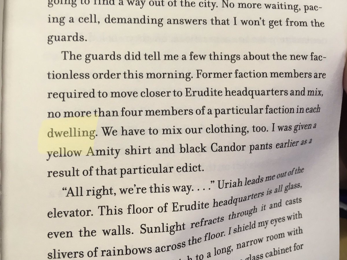 MrsFordEnglish's tweet photo. Evie in 7TW has just found this week’s ‘Word of the Week’, “dwelling”, in her reading book, ‘Allegiant’ by Veronica Roth. Great spot, Evie! Has anyone else found it anywhere this week? @EnglishWhitmore @MissPalmizi @WhitmoreHighRS @AreWhs https://t.co/jKv2RBIlTy