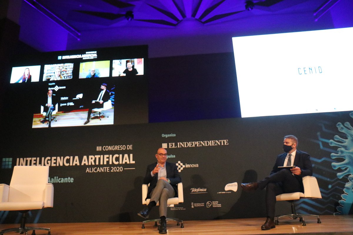 rectorUA's tweet photo. La aplicación de las tecnologías del lenguaje y el #biglearning a través de la #InteligenciaArtificial nos ayuda a afrontar grandes desafíos como hoy la lucha contra la #COVID19 y eso lo estamos trabajando en la @UA_Universidad
Y @Cenid_Alicante #congresoIAalicante https://t.co/LAjK1JY3pt