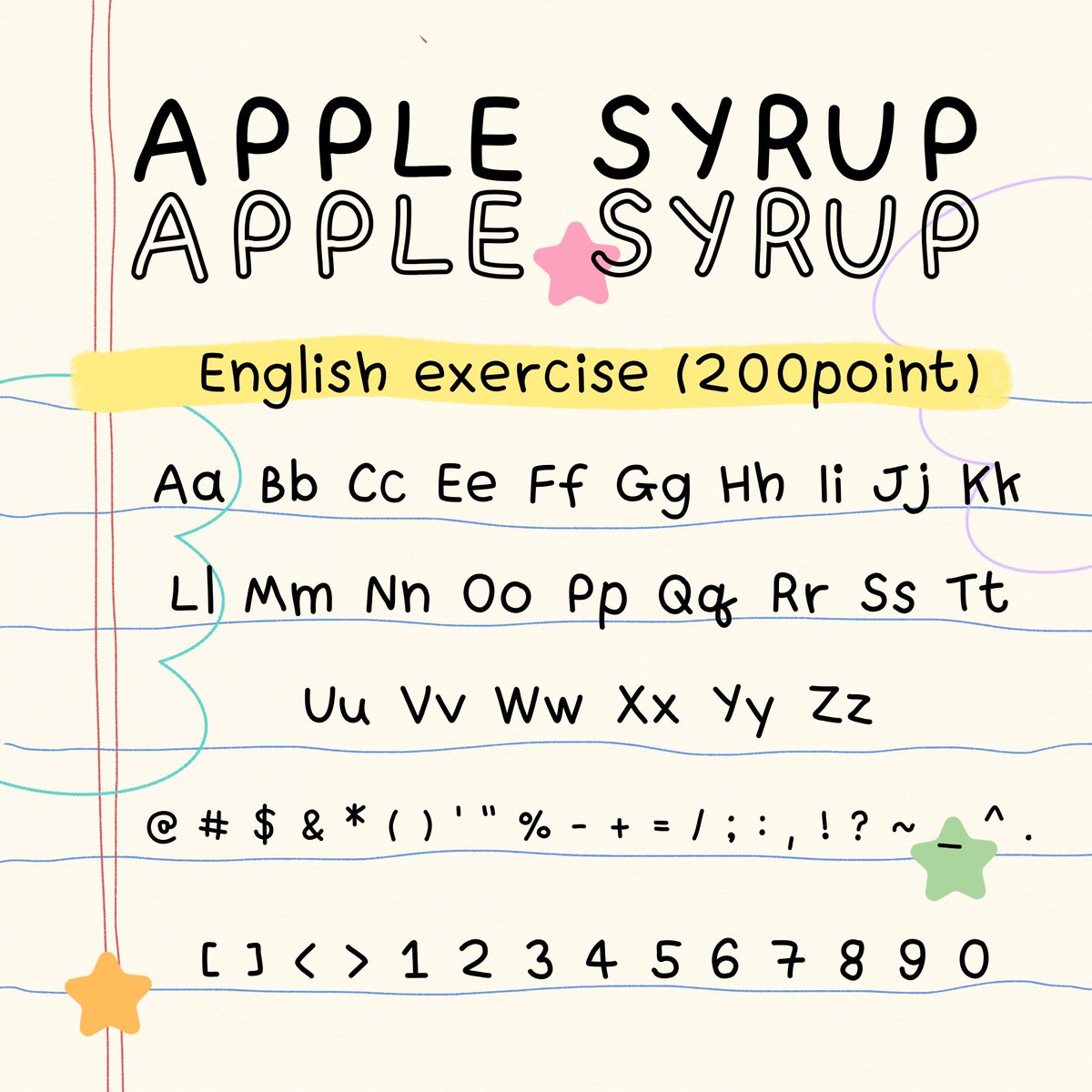 dotpng_'s tweet photo. ✴️ 𝘼𝕡𝚙𝑙𝕖 ᔕ𝚢𝗿Ⓤ𝚙 ❗️(font)🍎✨🤏🏻

คลอดแน้วค่ะทุกคนหลังจากลองมือมาหลายตัวมากๆๆๆในที่สุดก็คลอด(ของจิง)สักที อันนี้เป็นฟ้อนลายมือเค้าเอง ทุกคนอาจลืมกันไปแล้วมั้ยเพราะเค้าไม่ได้ทำอาร์ตเวิร์คมานานมากๆๆㅠㅡㅠ 

ฝากด้วยน้าค้าบ 🔥 ส่วนตัว 40 บาท พาณิชย์ 60 บาท เท่าน้าน 🤩💥 https://t.co/ClqKYRLEKf