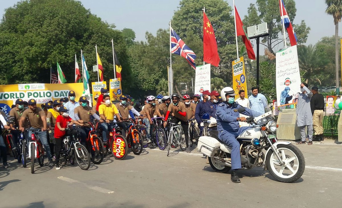 Faheem14101971's tweet photo. World Polio Day - October 24
Participation by Rotary Club of Lahore Sharqi, RD 3272

Cycle Rally arranged by EOC Punjab

https://t.co/2NW5t143SH https://t.co/i7pNtt3z3g