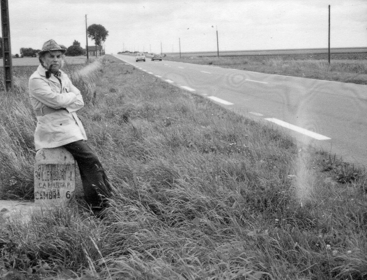 The  @TheWFA turns 40 this month. Four decades ago author John Giles founded the WFA to ensure that the story of the Great War was not lost forever. John was a talented photographer, so for my bit for  #WFA40 here are some of his images which I have; starting with the man himself.