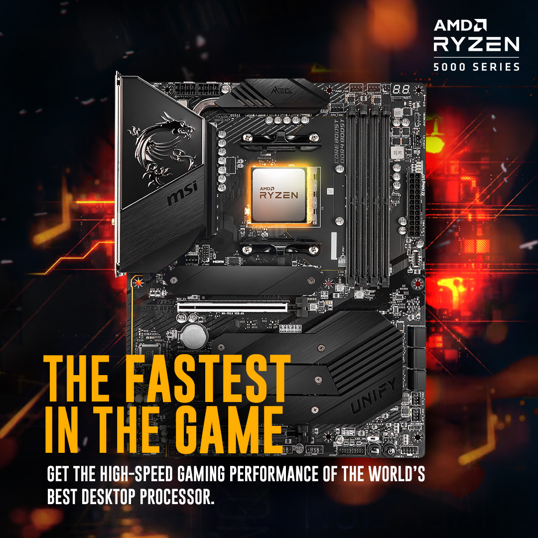 MSI__UK's tweet photo. The FASTEST desktop processor has arrived, and so have the BEST motherboards.
👉https://t.co/ddXqX64Lqp
#msiB550 #msiX570 https://t.co/SEV6lVbZGB