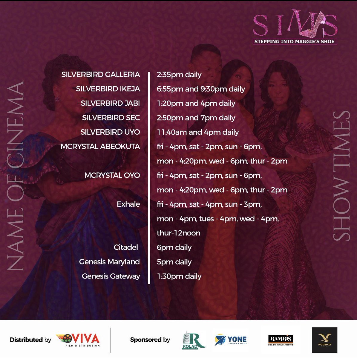 thePRcaptain's tweet photo. Don’t say you didn’t know that you can win a plot of land, a trip of Dubai or UK by watching #SIMSTheMovie today at any cinema showing time.

You also get free food for the first set of people that arrive at Jara Mall &amp; ICM Silverbird Cinema. https://t.co/RqQ71AyxgR