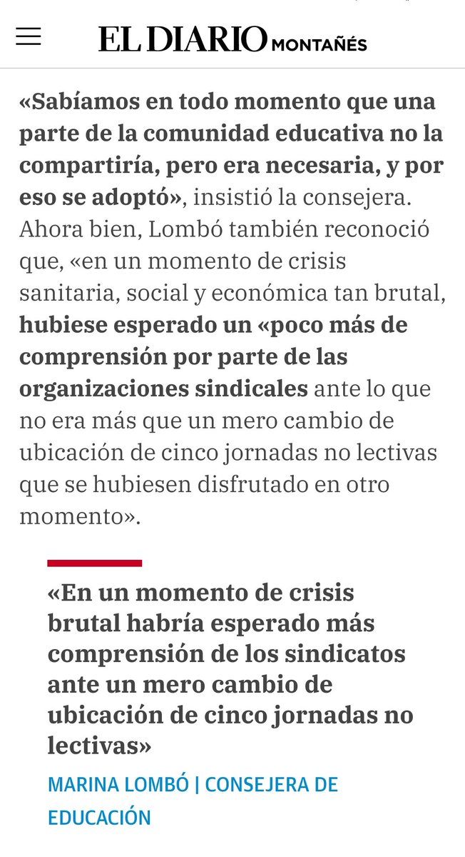 STEC_Cantabria's tweet photo. ☔Lombó está utilizando al profesorado y sus representantes sindicales para justificar su esperpéntica gestión ante la opinión pública,como la peor Tatcher con los mineros.
Es gravísimo utilizarnos de chivo expiatorio y demuestra el abismo insalvable de esta consejera ¿educativa? https://t.co/U6Y0JB8eH4