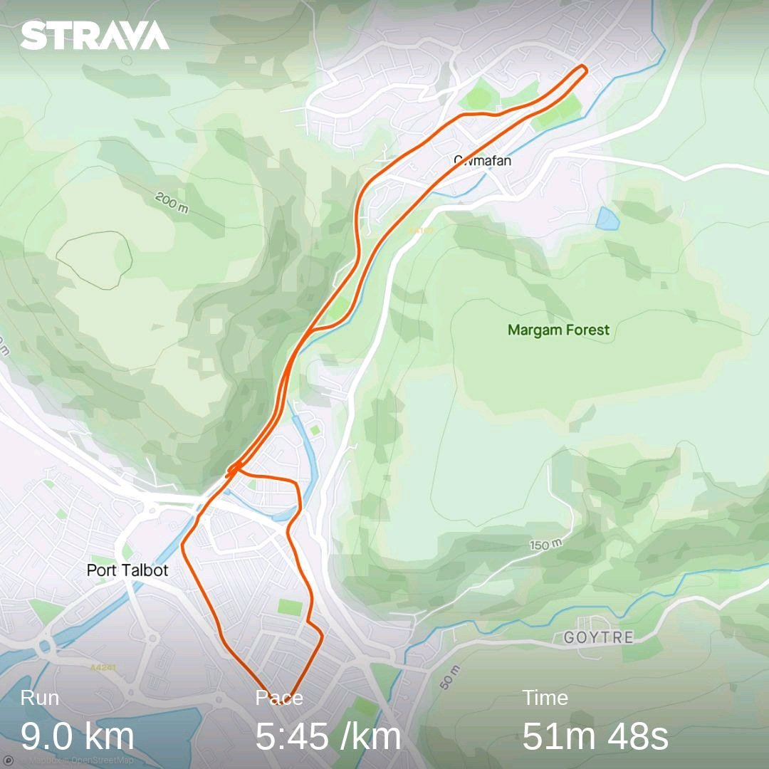 Morning run whilst the car gets fixed