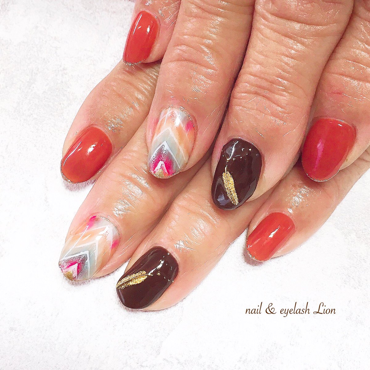 Nail Eyelash Lion 池袋 お客様ネイル 秋のボヘミアンデザイン ネイル まつエクのご予約はホットペッパービューティーから T Co Uyej0b6ut6 池袋ネイルサロン ボヘミアンネイル 秋ネイル 秋ボヘミアンネイル ジェルネイル 池袋ジェル