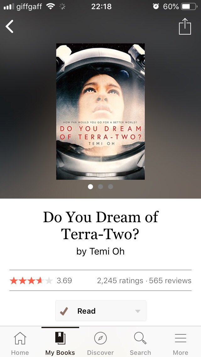 sphebymcgarvey's tweet photo. Really enjoyed #terratwo by @Temi_Oh been meaning to read since attending a launch event for it a few years ago. Leaving for a new planet is definitely a 2020 vibe #amreading #reading #BookTwitter https://t.co/FQoYb08CKM