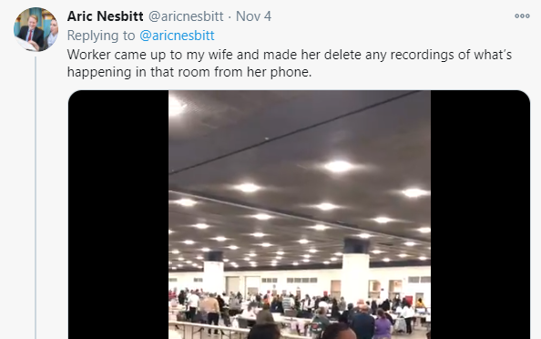 Then they will say something like "then they demanded I delete the video!" when it's actually illegal to be filming in polling places, as opposed to some kind of conspiracy.