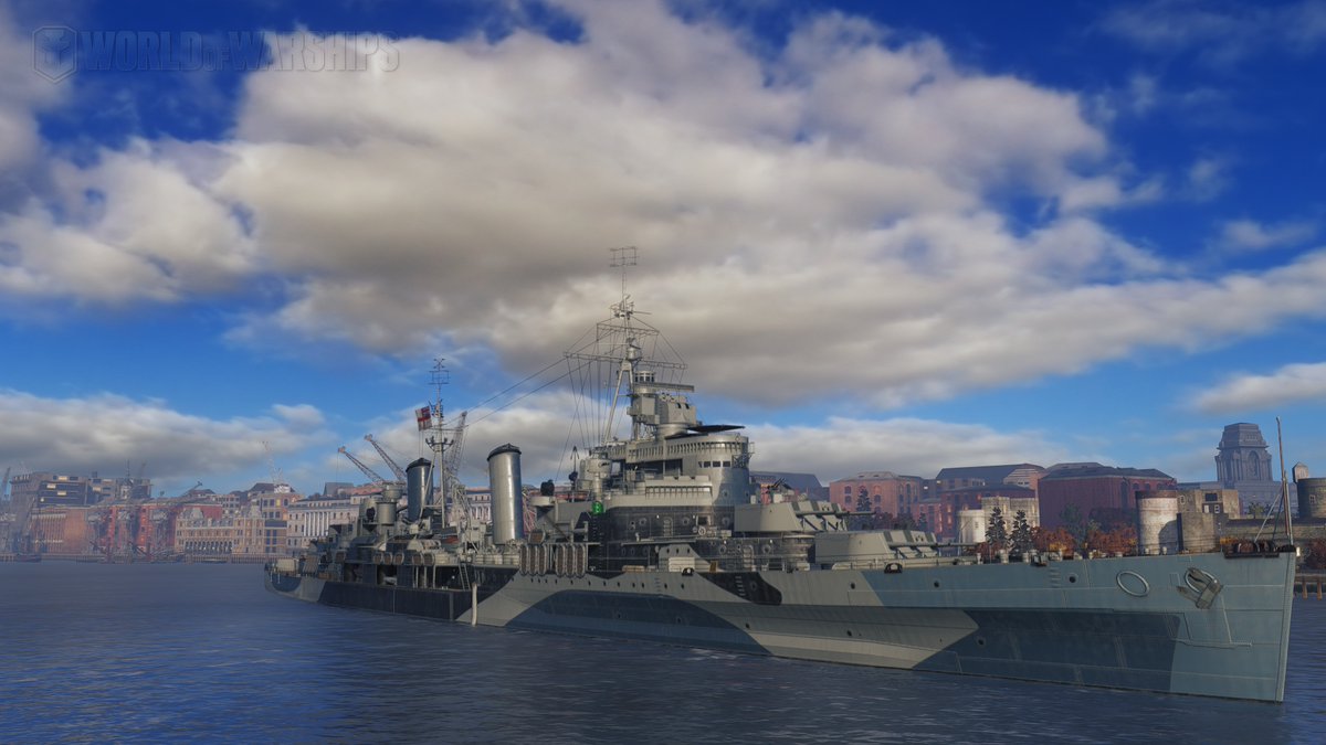 Worldofwarships日本運営 Belfast 43 と Belfast どう違うんだろう というわけで比較です 船体にc35と描かれている方がtier7belfast こう見るとかなり見た目が変わっていますね 性能面ではtierが7から8へ 魚雷を装備 煙幕がイギリス駆逐艦