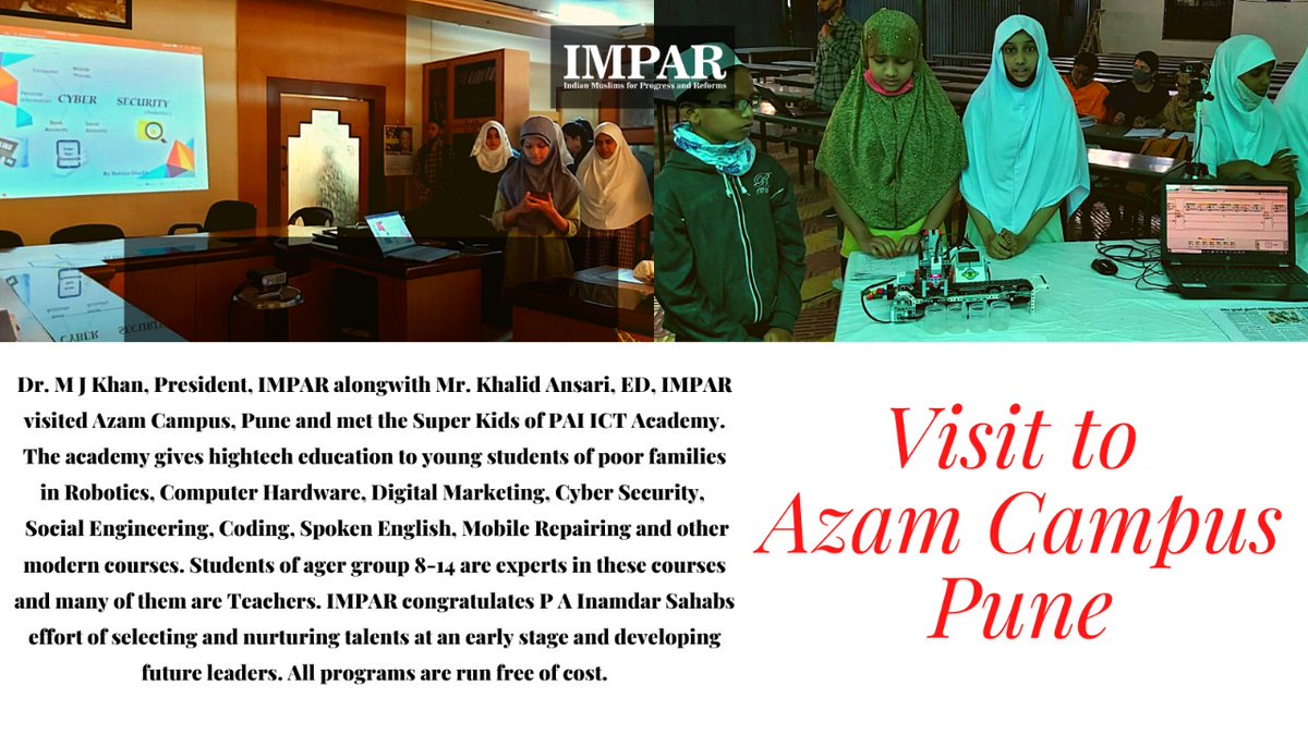 impar_india's tweet photo. #punevisit #azamcampus #impar #imparcreatesdifference #imparefforts @azamcampus https://t.co/zeM94eniNP