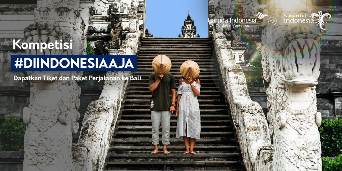 IndonesiaGaruda's tweet photo. QUIZ TIME!
Siapa yang mau dapat tiket pesawat dan paket wisata ke Bali 3D2N secara GRATIS? ✈️🏖️

Garuda Indonesia mengadakan kompetisi lagi nih! RT dan reply tweet ini dulu bilang "MAU BANGET" #TerbangAman #DiIndonesiaAja https://t.co/Tjmw3Rae5l